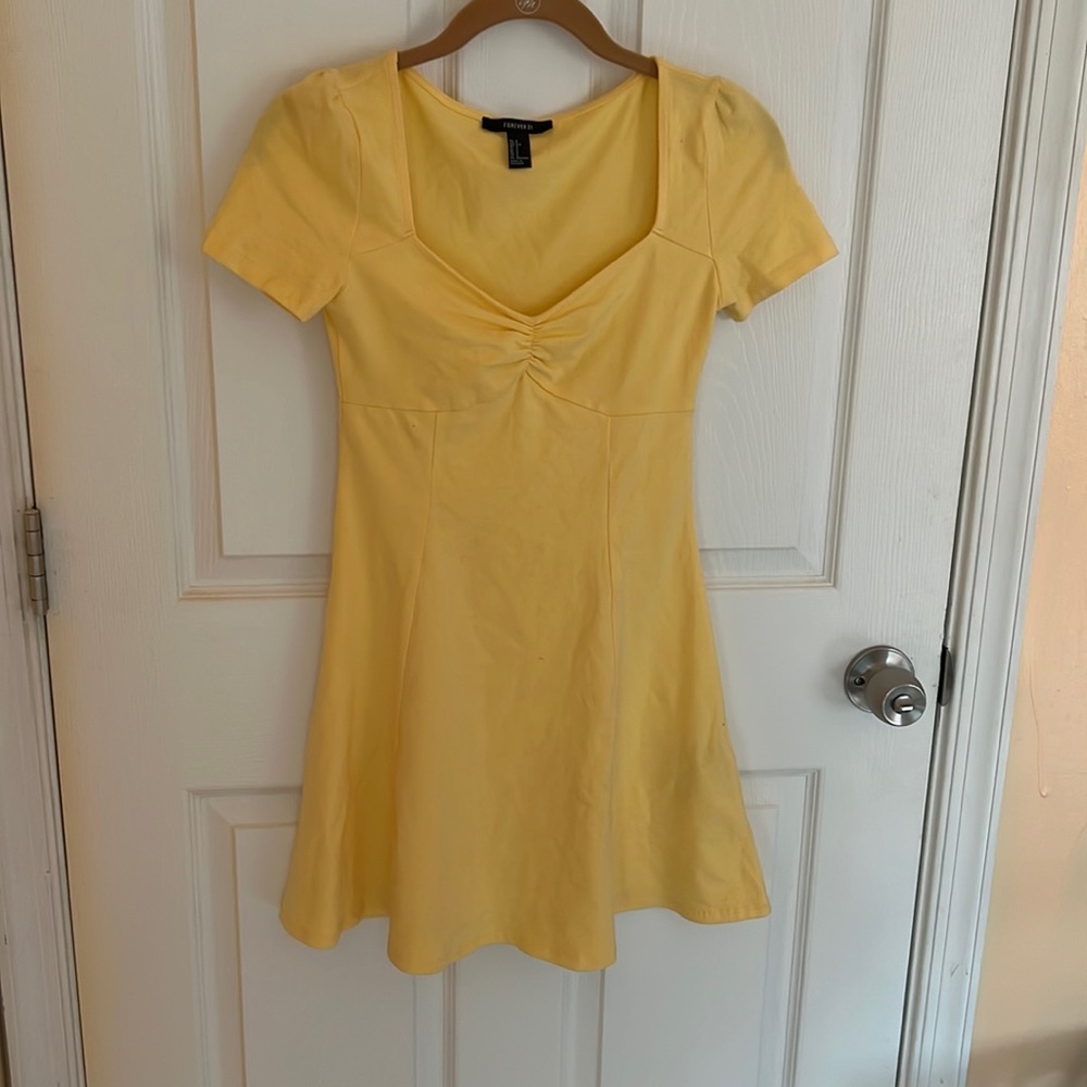 Yellow Skater Dress